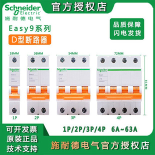Schneider Air Switch EA9AN Miniature Circuit Breaker Empty Open Industrial Switch 2p Air Switch