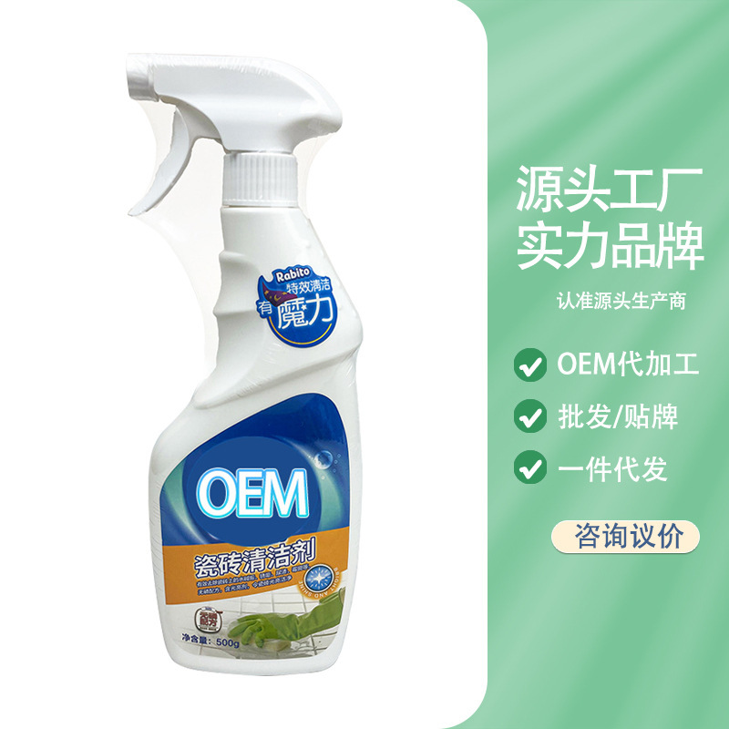 Tile Cleaner Powerful Decontamination Household Toilet Floor Mopping Tile Cleaning Artifact Bathroom Descaling Wholesale