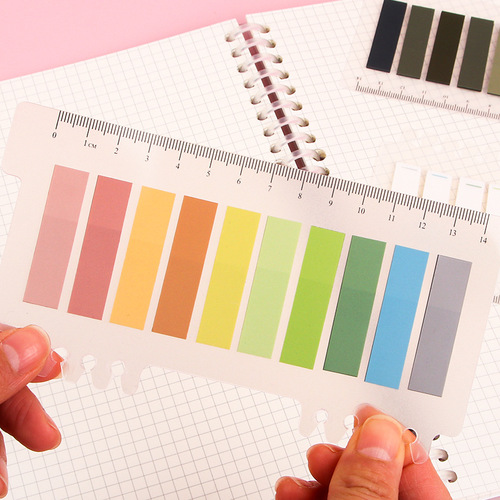 Morandi color post-it notes pet small fresh classification label paper ins style note key marking prompt index sticker