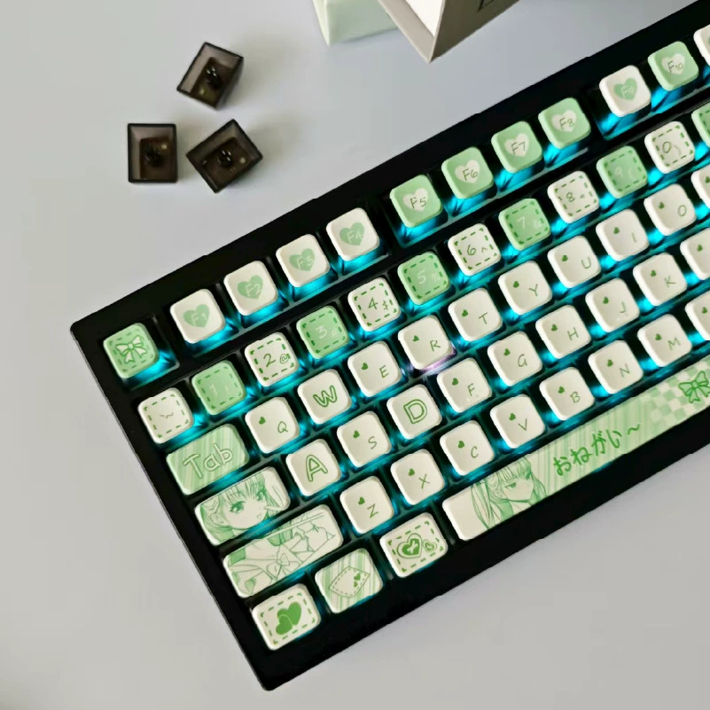 Аниме серия Miss Green милый сублимационный XDA высота 119 клавиш кастомная клавиатура