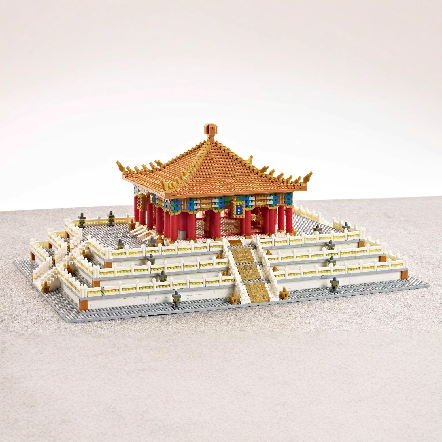 Weili YZ089 Ciudad Prohibida Zhonghe Hall micro-partícula ocio difícil bloques de construcción modelo
