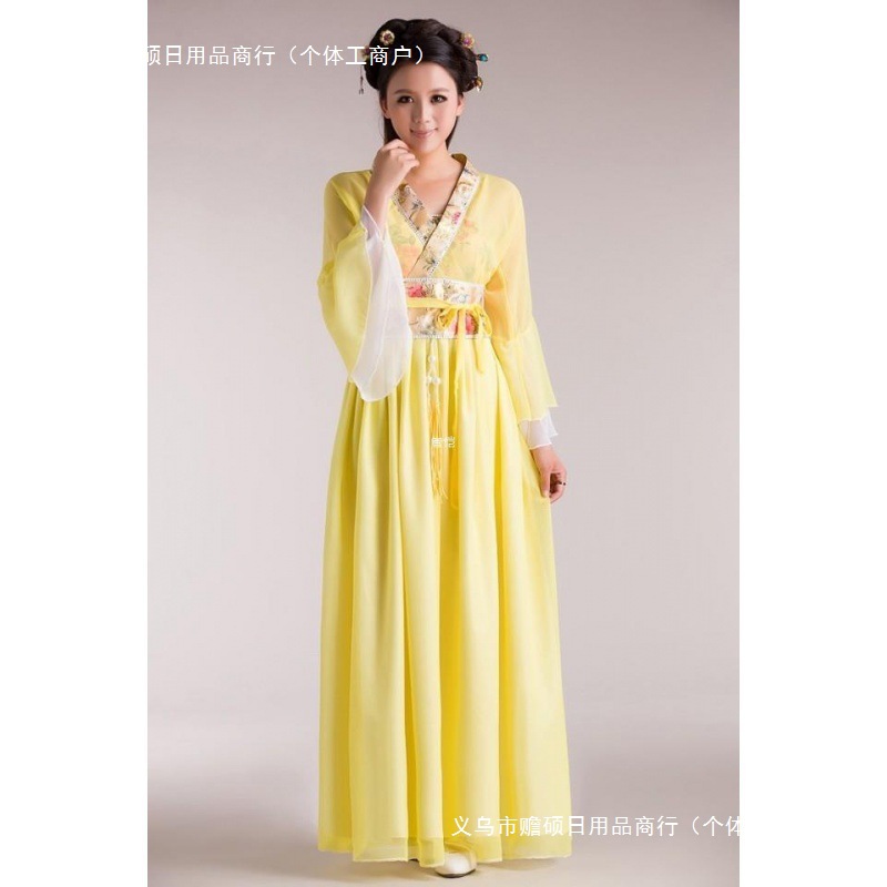 汉服女中国风淡雅公主清新衣服七仙女古装服装仙女小姐成人礼古代