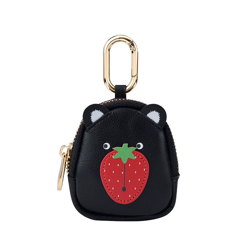 Поясная сумка Strawberry от 八门虫社 в оттенках фуксия, желто-оранжевая и черная, носится через плечо