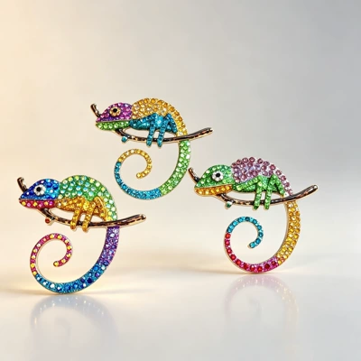 Accessory, Women's Vintage Enamel – Yaxa sancaqları
