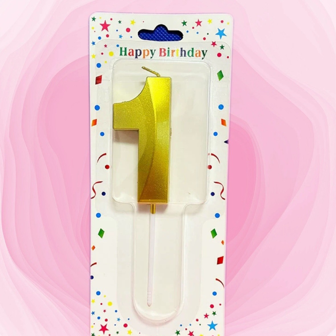 Mayorista de bonos digitales vela de cumpleaños fiesta de aniversario torta de cumpleaños horneado vela decorativa