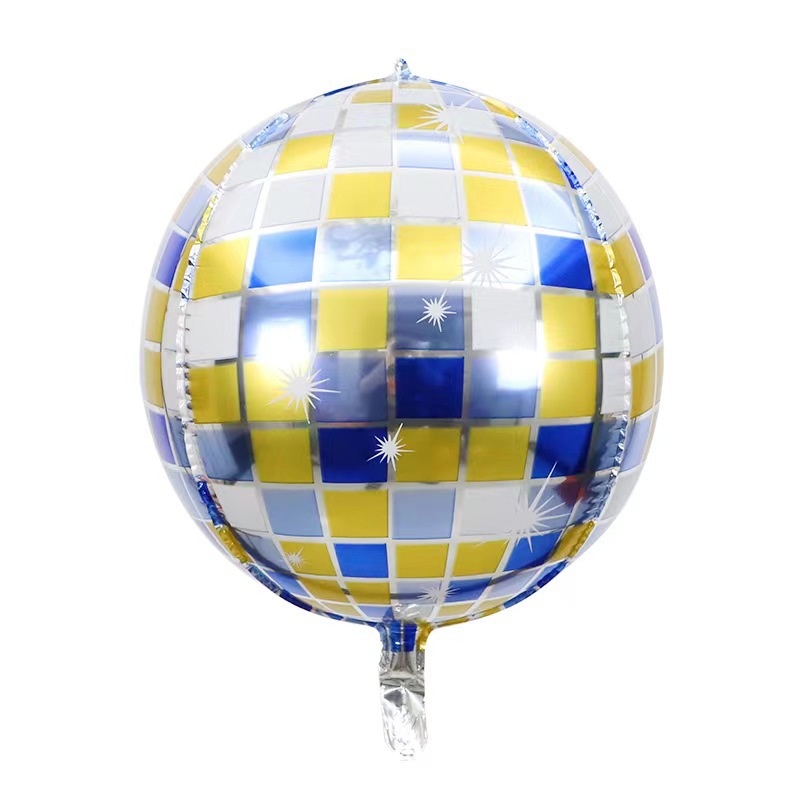 4D discoteca espejo láser de color serie retro fiesta escenario de diseño fondo bola de aluminio al por mayor