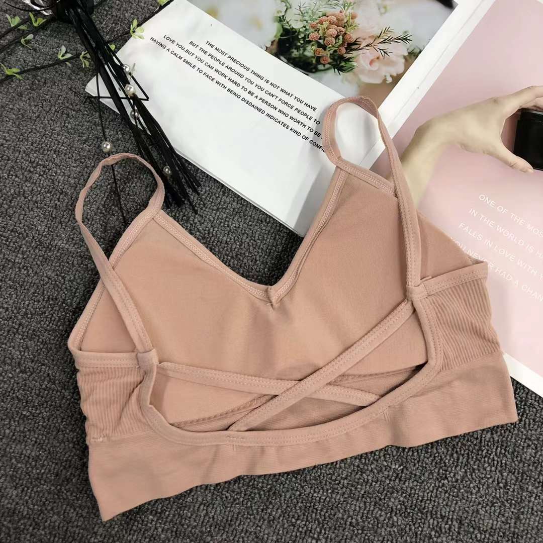 Nueva inconsútil alto elástico belleza de alta calidad las mujeres chaleco inalámbrico yoga sujetador ropa interior deportiva al por mayor