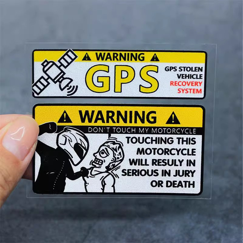 Reflective Warning For Motorcycles Personalized Decorative Creative Decals Don't Touch My Motorcycle Body Stickers_voghion.com