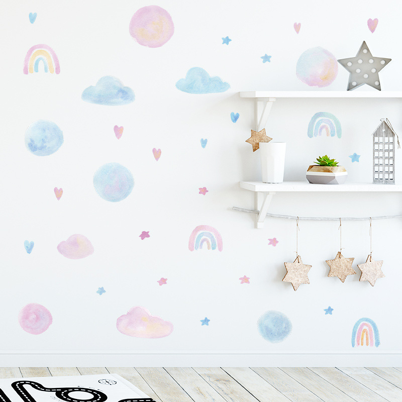 Fashion Clouds Pvc Wall Sticker display picture 5