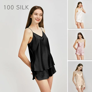 Cocoonie 真丝睡衣女夏季新款性感套装100%桑蚕丝丝绸吊带家居服