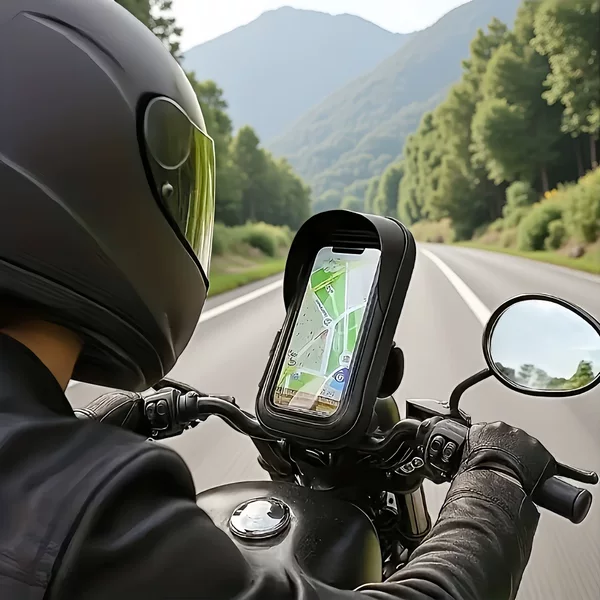 Bicycle phone waterproof bag, motorcycle phone holder, rearview mirror phone bag with sun visor, rainproof