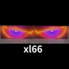 Xl66 red and purple [left and right pair]