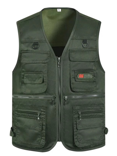 [Exclusive for Cross-border] Multi-pocket Vests for Men, Wearable Over Clothing, High-Grade, Lightweight, Senior Men's Vests for Spring and Autumn, Men's Tank Tops