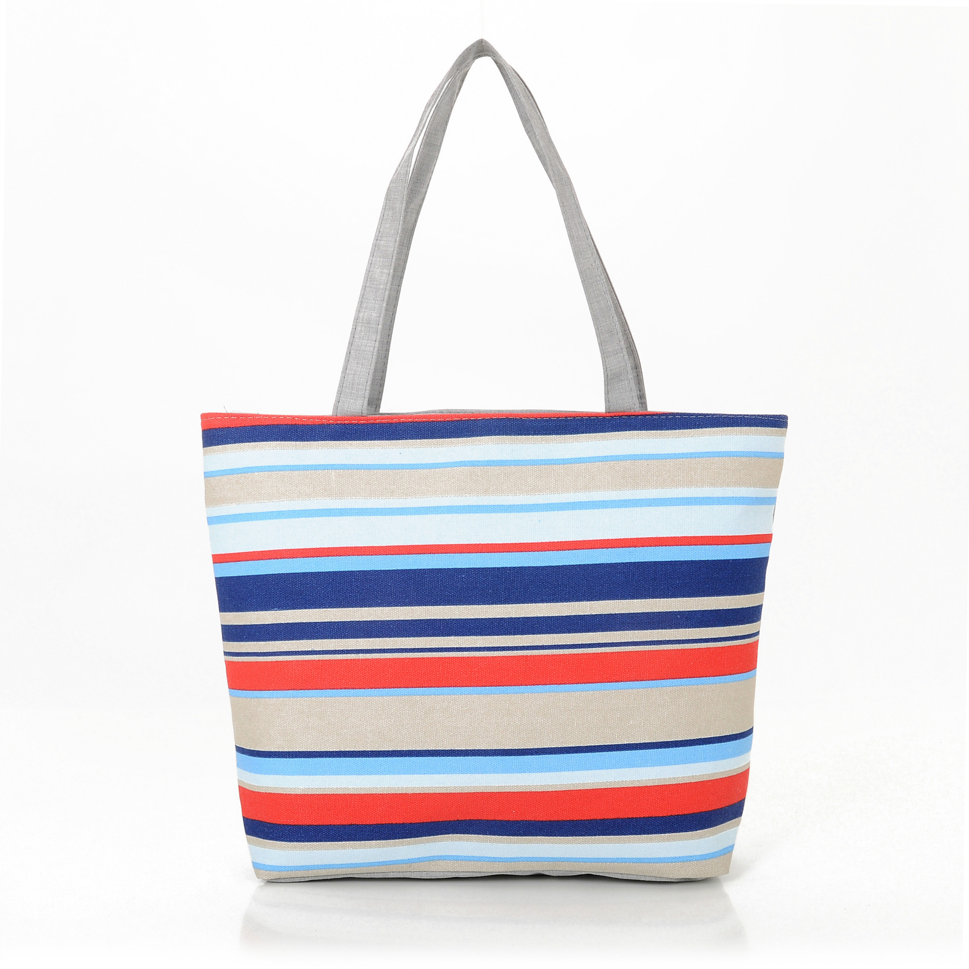 225g Weight Polyester Lining Material Zipper Closure Type Double Shoulder Straps Strap Type Canvas Bag Bags Type Casual, Daily Occasion Canvas Material Rainbow Pattern All Seasons Season Women's Gender Basic, Classic Style Style Medium Size Women's Medium Canvas Rainbow Basic Classic Style Zipper Canvas Bag 25