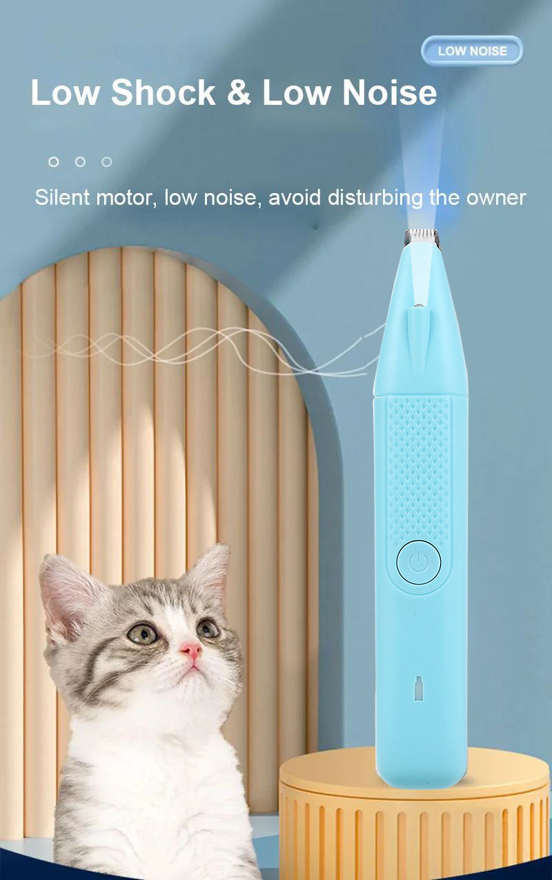 Tondeuse pour poils d animaux avec éclairage led pour chiens_voghion.com