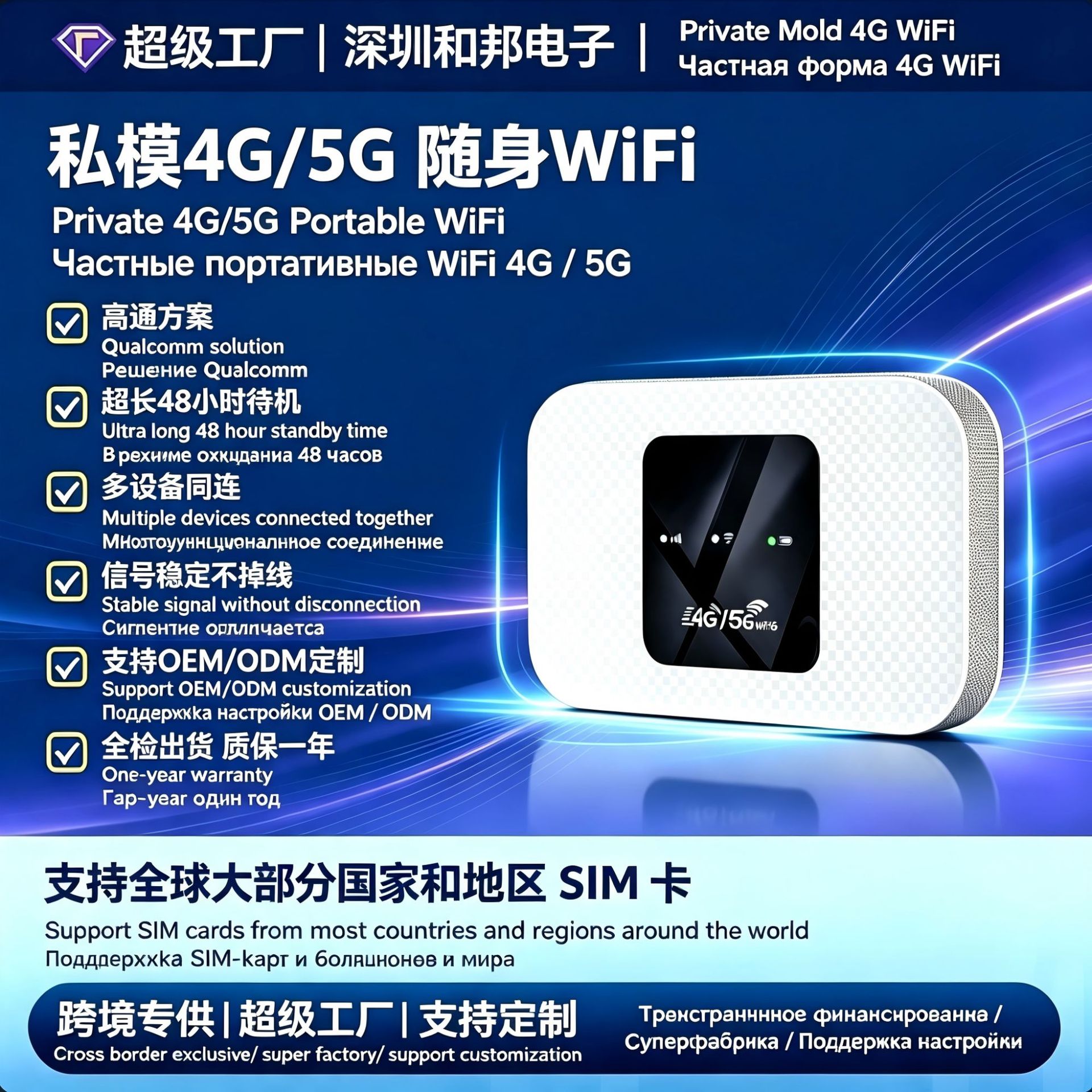 亚欧随身wifi定制4g路由器移动热点车载无线路由器随身wf跨境日本