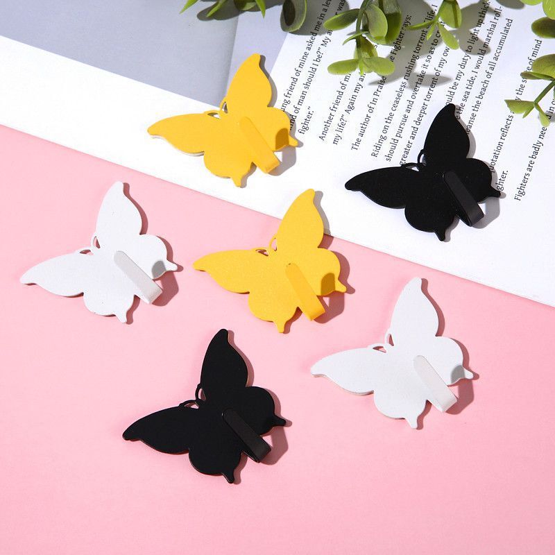 Cross-Border Butterfly Hooks, Strong Adhesive, No-Drill, Ins-Style, Cute Girly Sticky Hooks for Room Wall Decoration Cross-Border Butterfly Hooks, Strong Adhesive, No-Drill, Ins-Style, Cute Girly Sticky Hooks for Room Wall Decoration