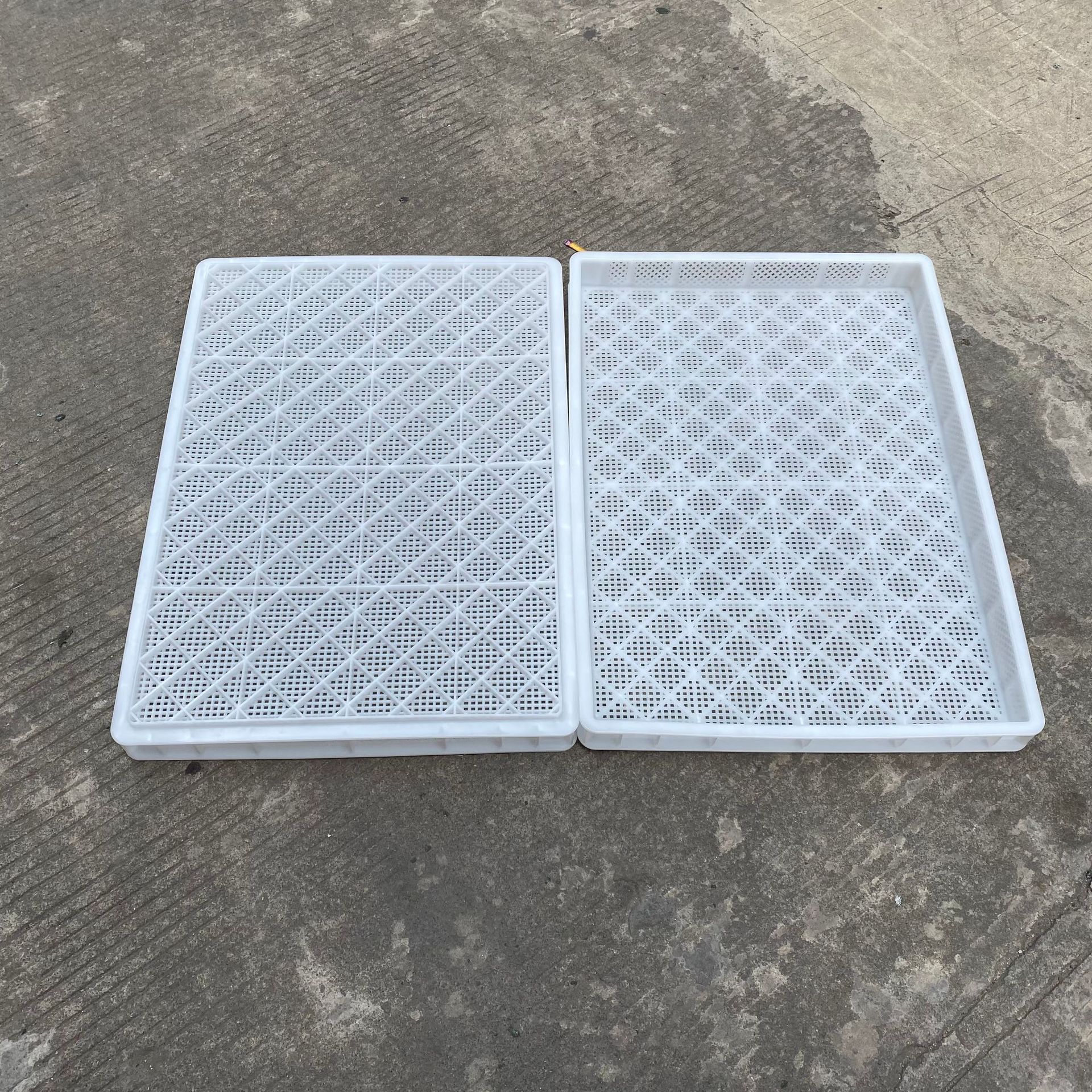 880*480*65大枣烘晒篮子 晒筐630*450*55干货晾晒筐 扁平塑料箩筐