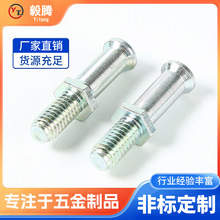非标支架销脚轮丝牙杆万向轮配件脚轮螺丝卡簧插杆五金脚轮配件