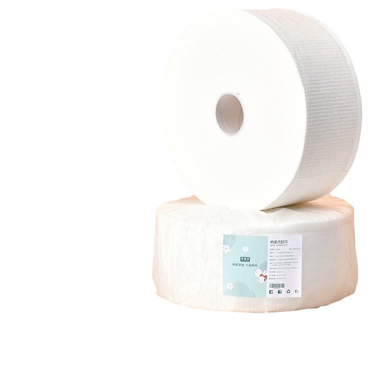 Toallas faciales desechables gran volumen de salón de belleza al por mayor toallas faciales al por mayor toallas faciales espesar no se desprende lavar la cara jin