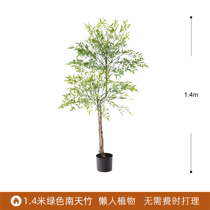 Planta verde artificial bonsai interior gran planta decoración fábrica al por mayor paraíso pájaro plátano decoración paisaje bonsai image 29