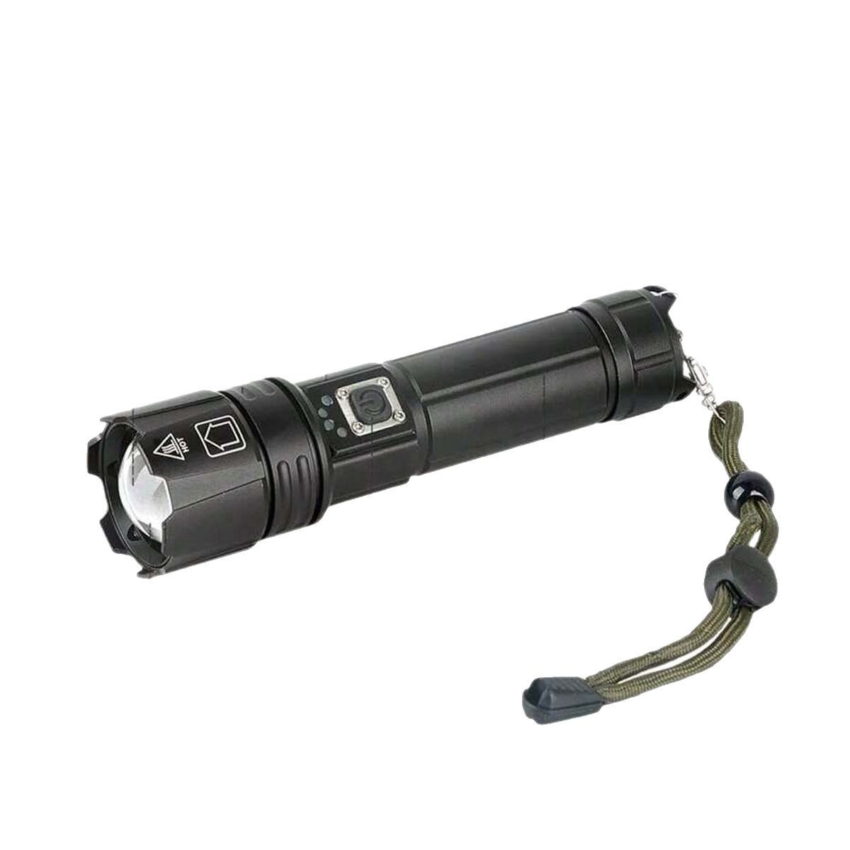 Nuevo zoom telescópico transfronterizo XHP99 / P70 linterna de luz LED linterna de carga USB al aire libre