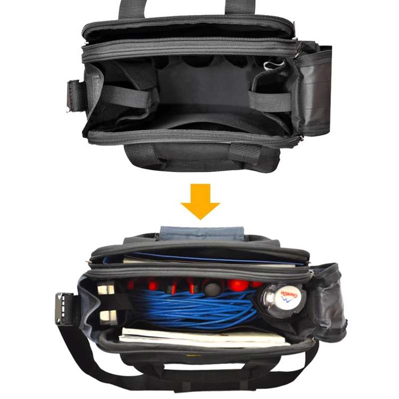 Kit de herramientas eléctricas FAST Durable de un solo hombro de reparación de mano, instalación de lona gruesa, gran paquete eléctrico especial resistente al desgaste