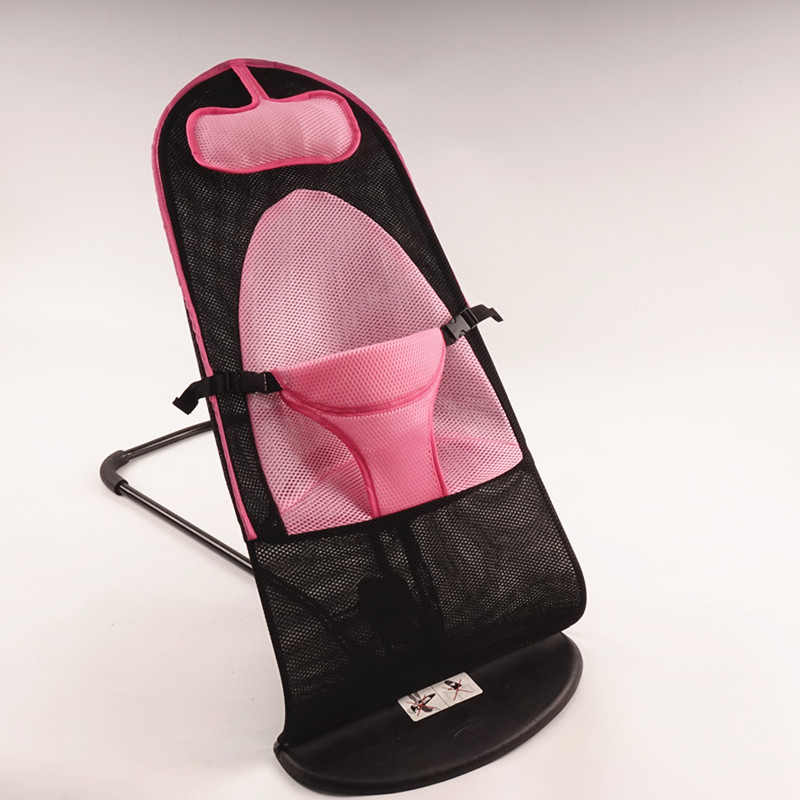 분홍색 두꺼운 이중 메쉬 모델 + 아기 베개 - 장난감 없음