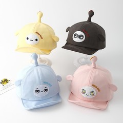 兒童帽子新款春秋季鴨舌帽男女童天線寶寶夏季休閒防曬遮陽帽