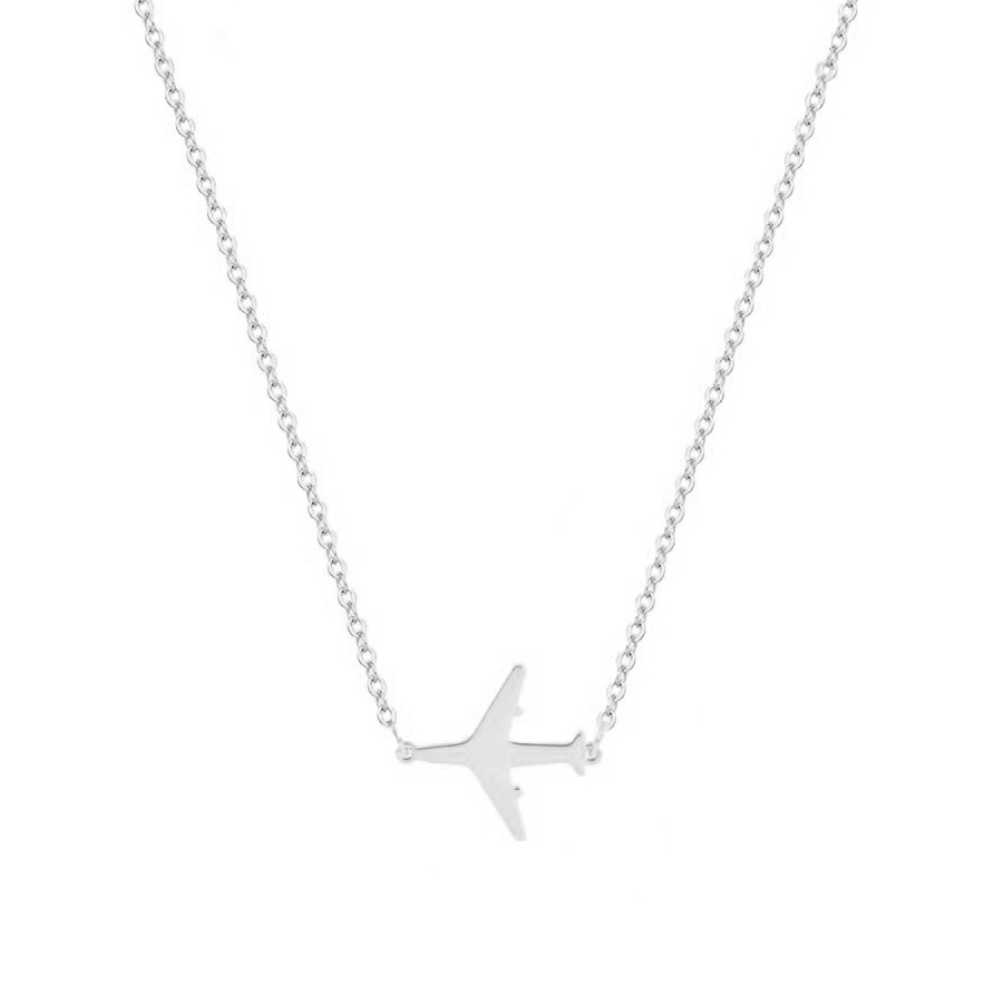 5g Weight PVD Coated Gold Plating Process Real Gold Plated Plating Material 304 Stainless Steel Pendant Material Pendant Necklace Classification 304 Stainless Steel Chain Material cable chain Chain Type 1 Piece Quantity Casual, Daily Occasion 304 Stainless Steel Material Cat, Butterfly Pattern Women's Gender Plating Design Sweet, Simple Style Style Gold, Silver Color Wholesale Jewelry Sweet Simple Style Cat Butterfly Airplane 304 Stainless Steel 18K Gold Plated Plating Pendant Necklace 35