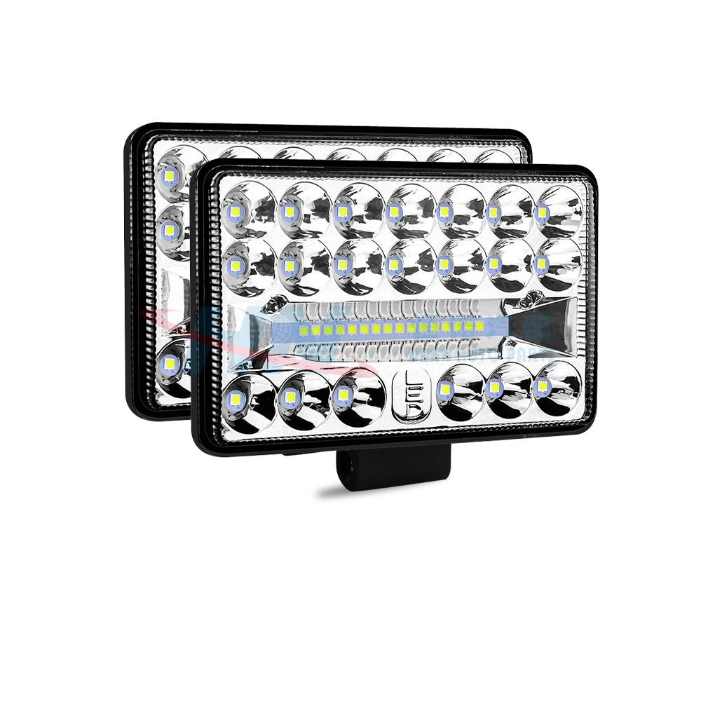 Coche LED luz de trabajo 7-pulgadas 45W cuadrado lejos y cerca de luz Pastor faro vehículo todoterreno superior parachoques delantero medio luz neta