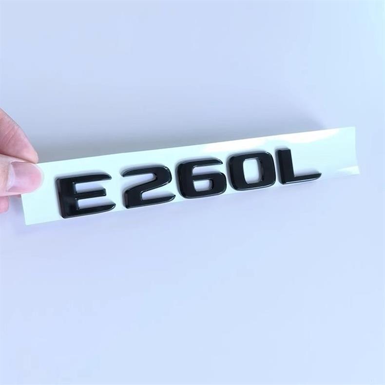 Mercedes-Benz E-Class E300L emblem, E200, E260L, E350L rear black lettering sticker set, large emblem for modification