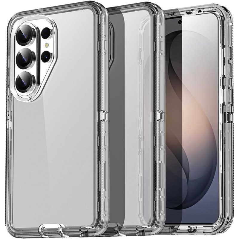 Ott Neutral Transparent Robot Three-In-One Mobile Phone Case Suitable for Samsung S26Ultra Three-Proof Protective Case S25Fe