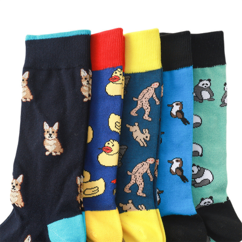 65g Weight Socks Classification Socks Lingerie Type Cotton (more than 50%) Fabric Type A Pair Quantity Casual, Daily Occasion Animal, Color Block Pattern All Seasons Season Unisex Gender Casual, Cartoon Style Style A Pair Casual Cartoon Style Unisex Animal Color Block Cotton (more Than 50%) Crew Socks 7