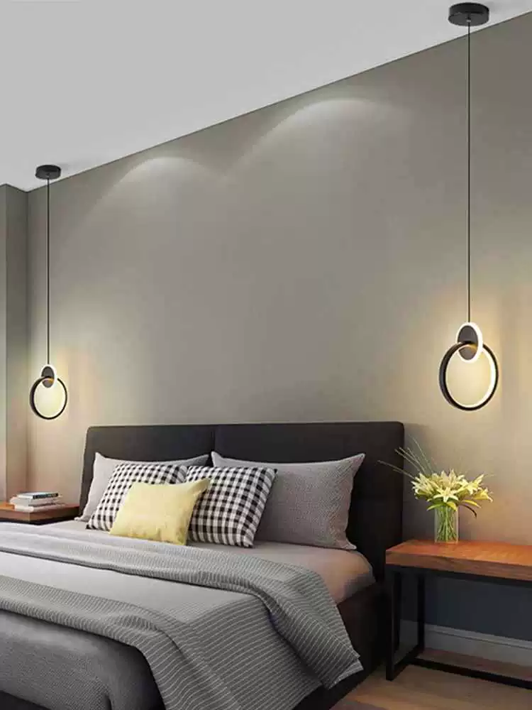 Pendant ceiling lamp (Teclast) modern minimalistic, adjustable height, round/oval, warm or tri‑color