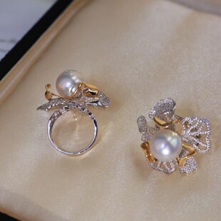 18K Gold with Full Diamonds, Rich Flower, Thick Gold Trench Set with Diamonds 1.5 Carat Picture 12-13 Beads, No Beads, No Chain