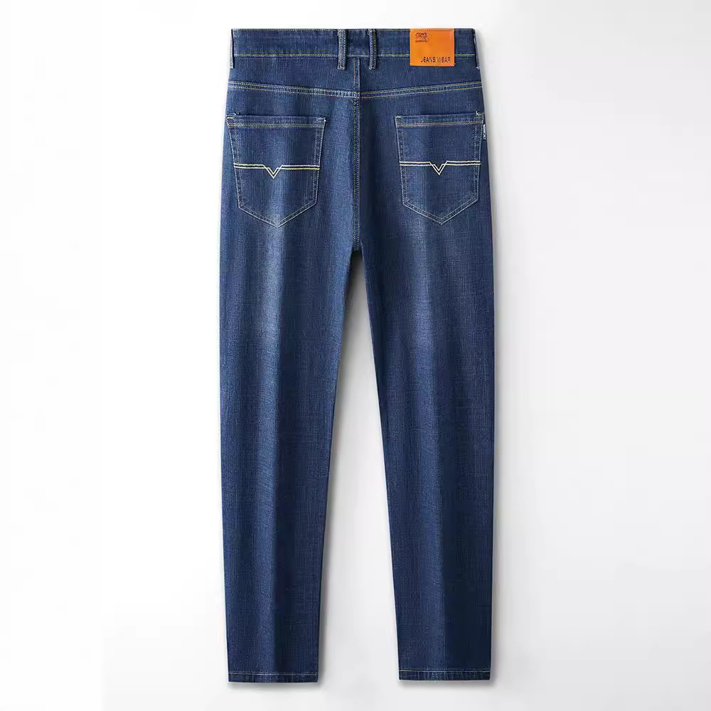 Guangzhou Xintang Maixin Men's Jeans Korean Style Straight Stretch Spring and Autumn Business Casual Loose Wear-resistant Long Pants