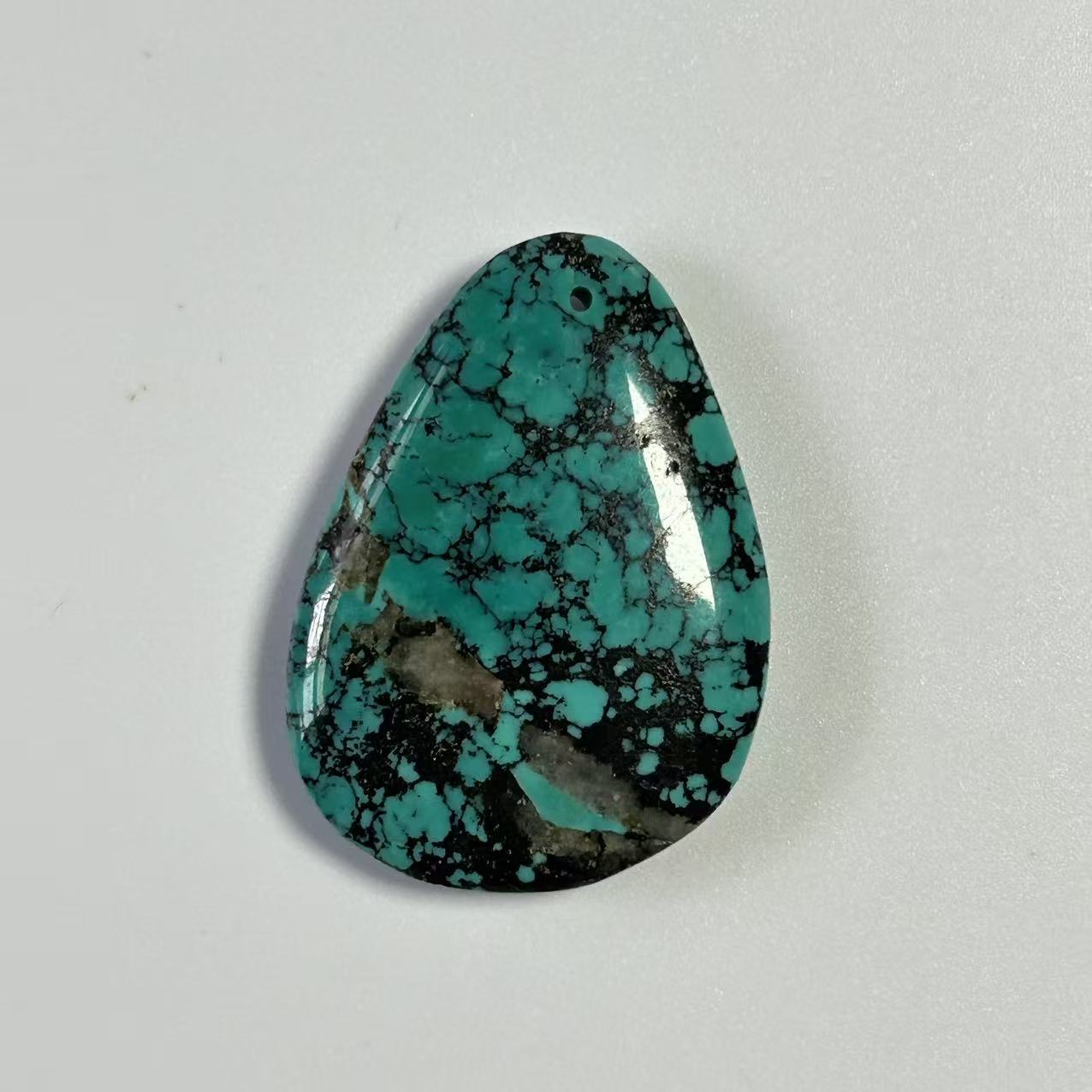 Organic turquoise pendant