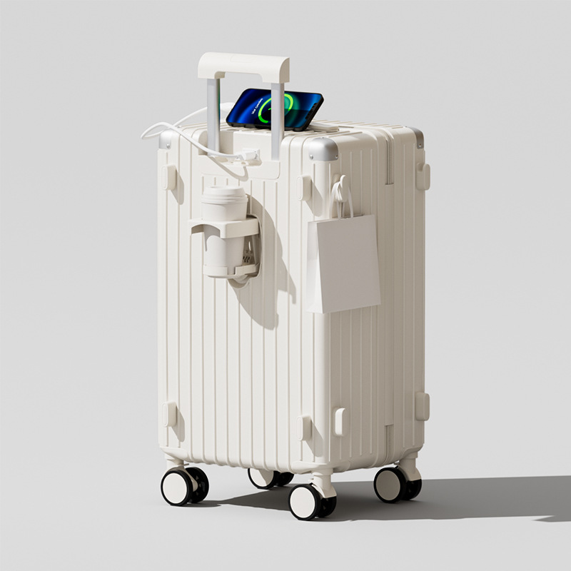 Maleta para mujeres, 28 pulgadas, multifunción, 20 pulgadas, rueda silenciosa universal, caja de embarque a prueba de explosiones.