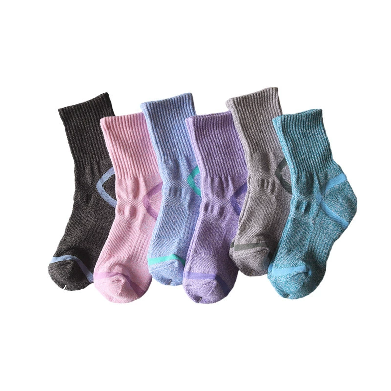 Winter basketball football travel socks, for running, increased thickness, mid-length
