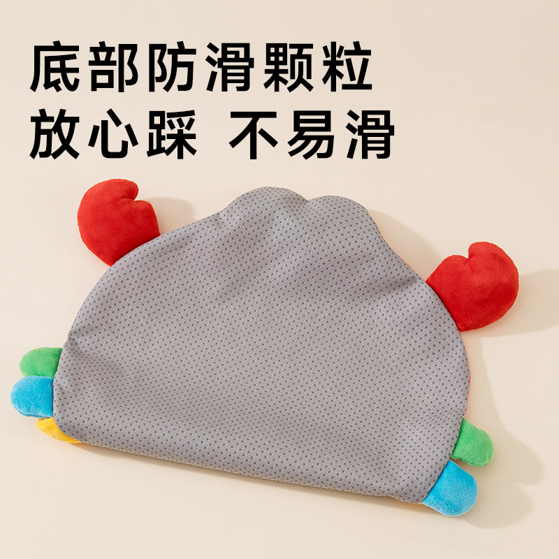 Juguete educativo temprano para bebés, ayuda para dormir, muñeco relajante, bolsa de frijoles para apretar con los pies para terapia de calor.