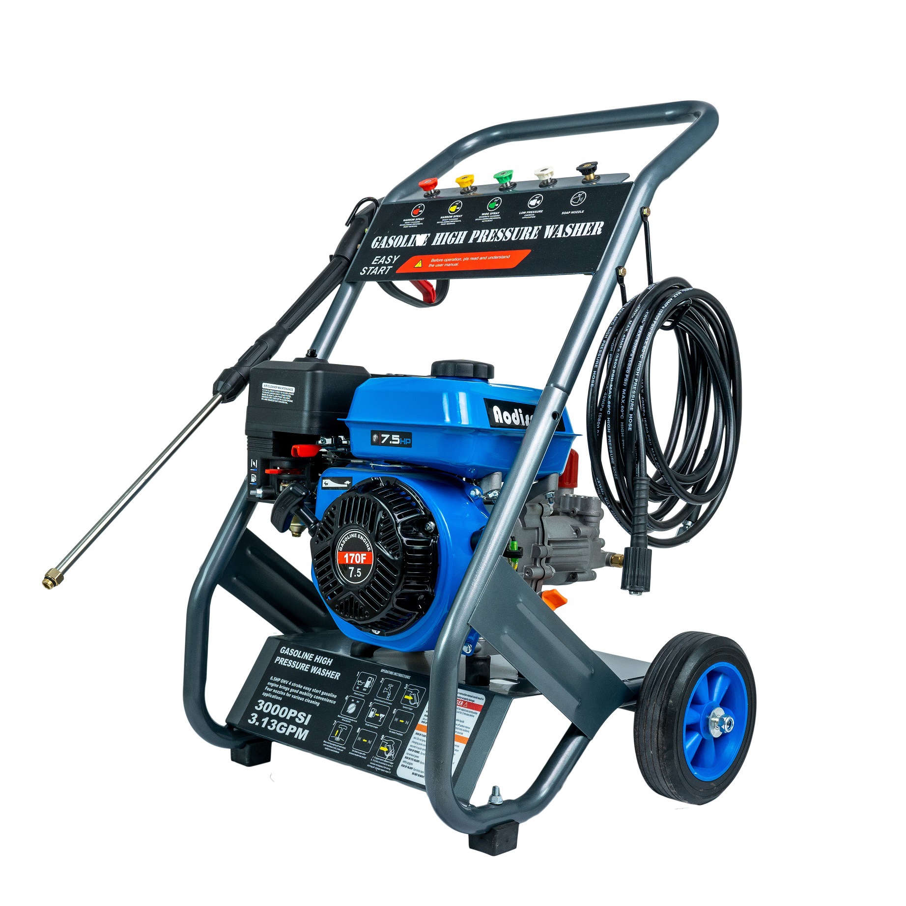180KG手推汽油家用商用高压清洗机high pressure washer
