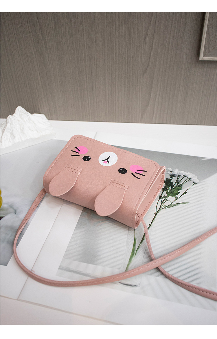 Cute Style Women's Mini Pu Leather Cartoon Cute Magnetic Buckle Coin Purse