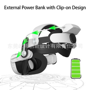 New Product Quest3/Quest3S Elite Headband Buckle Battery 6000 Mah Vr Accessories Artificial Headband