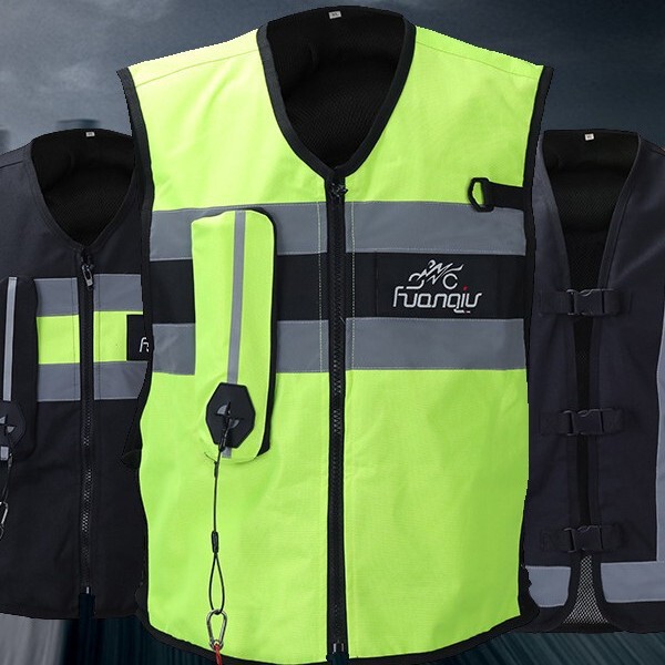 Huanqiu Motorcycle First Generation Airbag Suit Hq-My-001 Safety Airbag Vest Reflective Riding Suit Manufacturer Huanqiu Motorcycle First Generation Airbag Suit Hq-My-001 Safety Airbag Vest Reflective Riding Suit Manufacturer