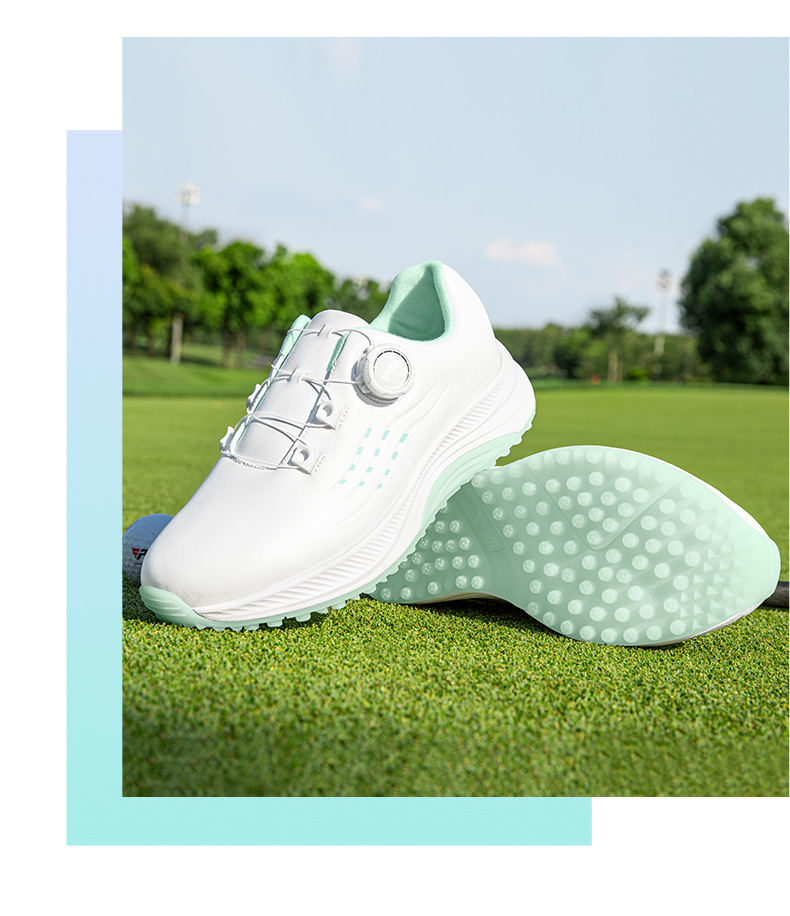 Giày golf nữ PGM mùa hè chống thấm, đế nhẹ không đinh — XZ373 [Loại hồi phục chậm] Màu trắng anh đào rơi, XZ373 [Loại hồi phục chậm] Gió trắng chi tiết 11