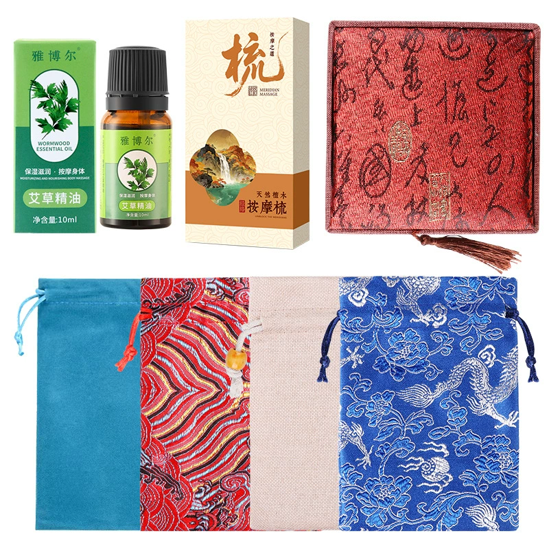 Аксессуары для ремешка точечный рисунок бумажная коробка Эфирное масло полыни 10 мл подарочная коробка сумка для хранения коробка для массажа растения Эфирное масло