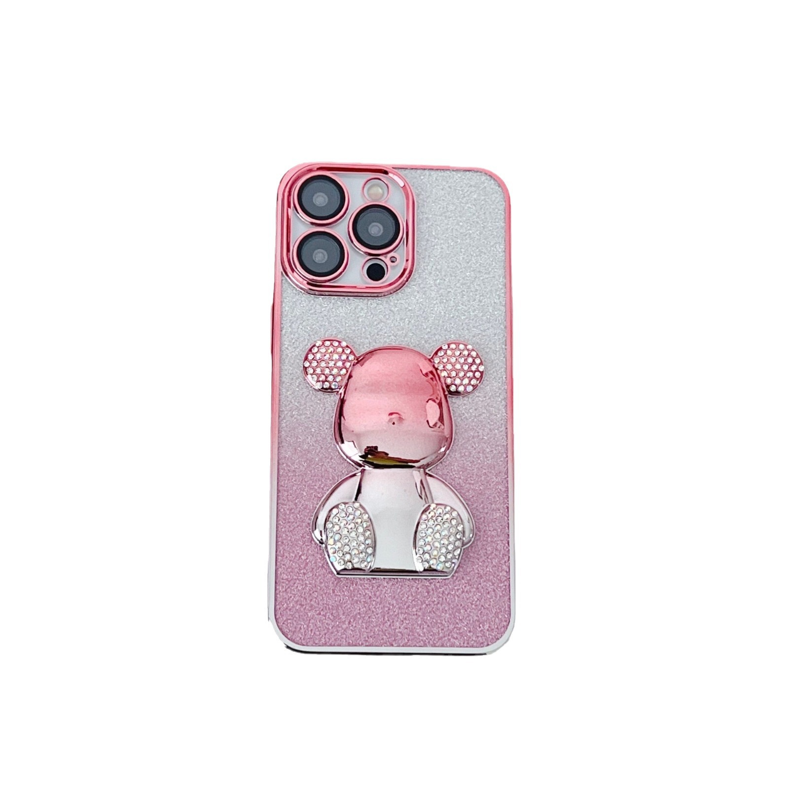 Glitter Electroplated Gradient Phone Case For Iphone 15 And 14_voghion.com