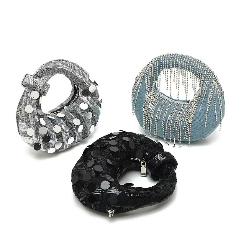 Niche Design Full Rhinestone Dumpling Bag Handbag for Women 2026 Socialite Evening Bag Casual Versatile Handbag Rhinestone Bag Niche Design Full Rhinestone Dumpling Bag Handbag for Women 2026 Socialite Evening Bag Casual Versatile Handbag Rhinestone Bag