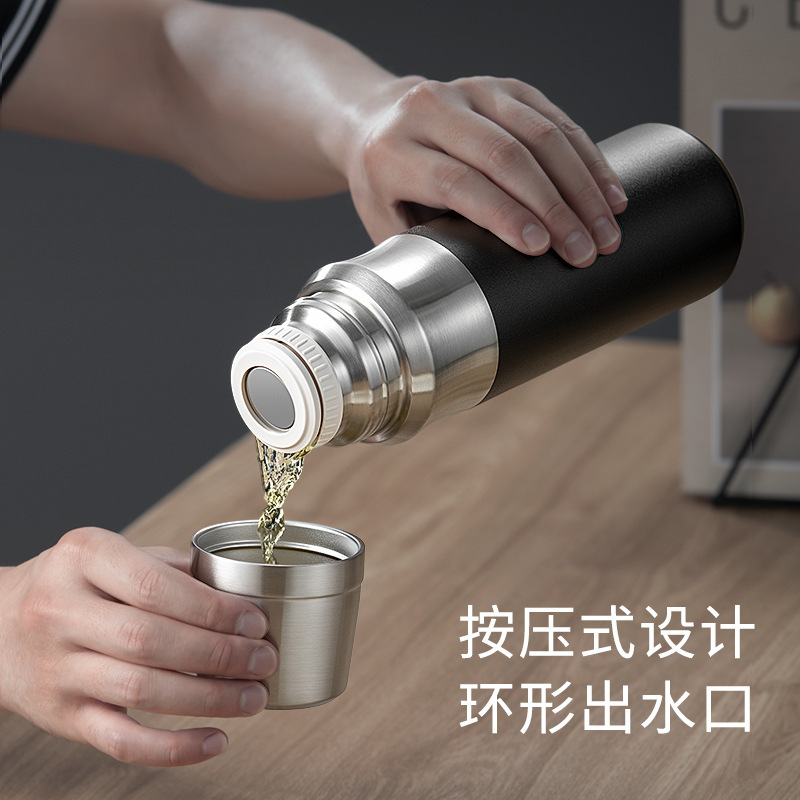 新款不锈钢保温杯一盖双饮316保温水杯高档车载杯全钢保温杯定 制|undefined
